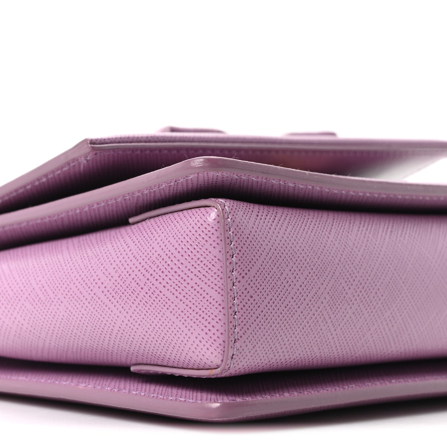 Salvatore Ferragamo Printed Calfskin Ginny Crossbody Bag Purple