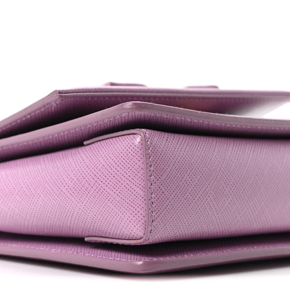 Salvatore Ferragamo Printed Calfskin Ginny Crossbody Bag Purple 9 of 10