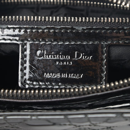 Christian Dior Patent Cannage Medium Lady Dior Black 7 of 12