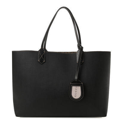 Gucci Calfskin GG Supreme Monogram Medium Reversible Tote Black 9 of 16