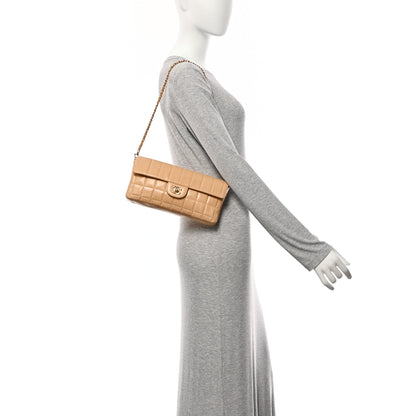 Chanel Lambskin East West Chocolate Bar Flap Beige 2 of 14