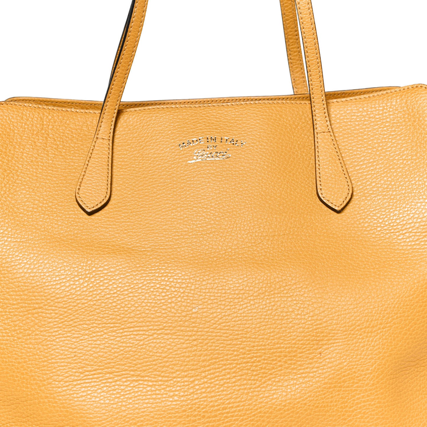Dollar Calfskin Medium Swing Tote Yellow