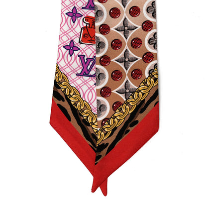 Louis Vuitton Silk Monogram Bubblegram BB Bandeau Beige 3 of 3