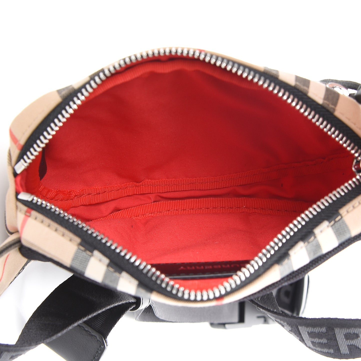 Nylon Vintage Check Small Cannon Bum Bag Archive Beige