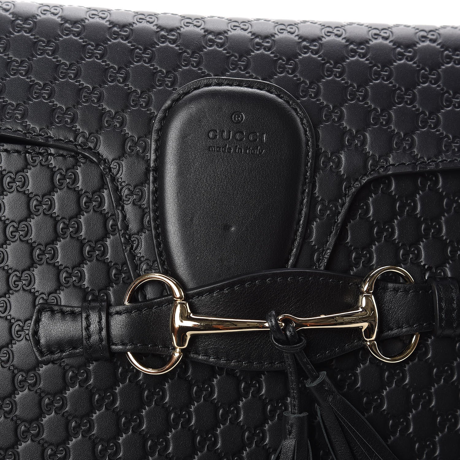Gucci Microguccissima Medium Emily Chain Shoulder Bag Black 8 of 12