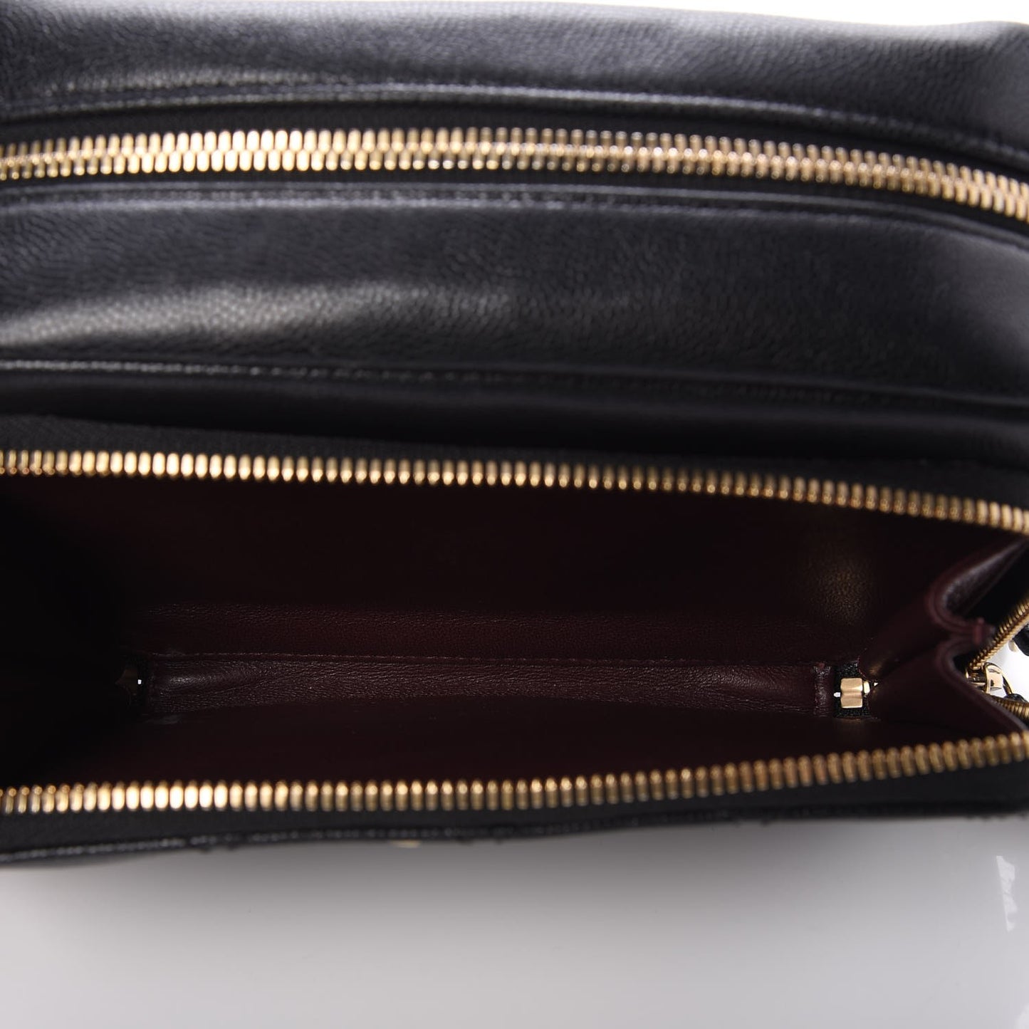 Caviar Quilted Business Affinity Camera Case Black