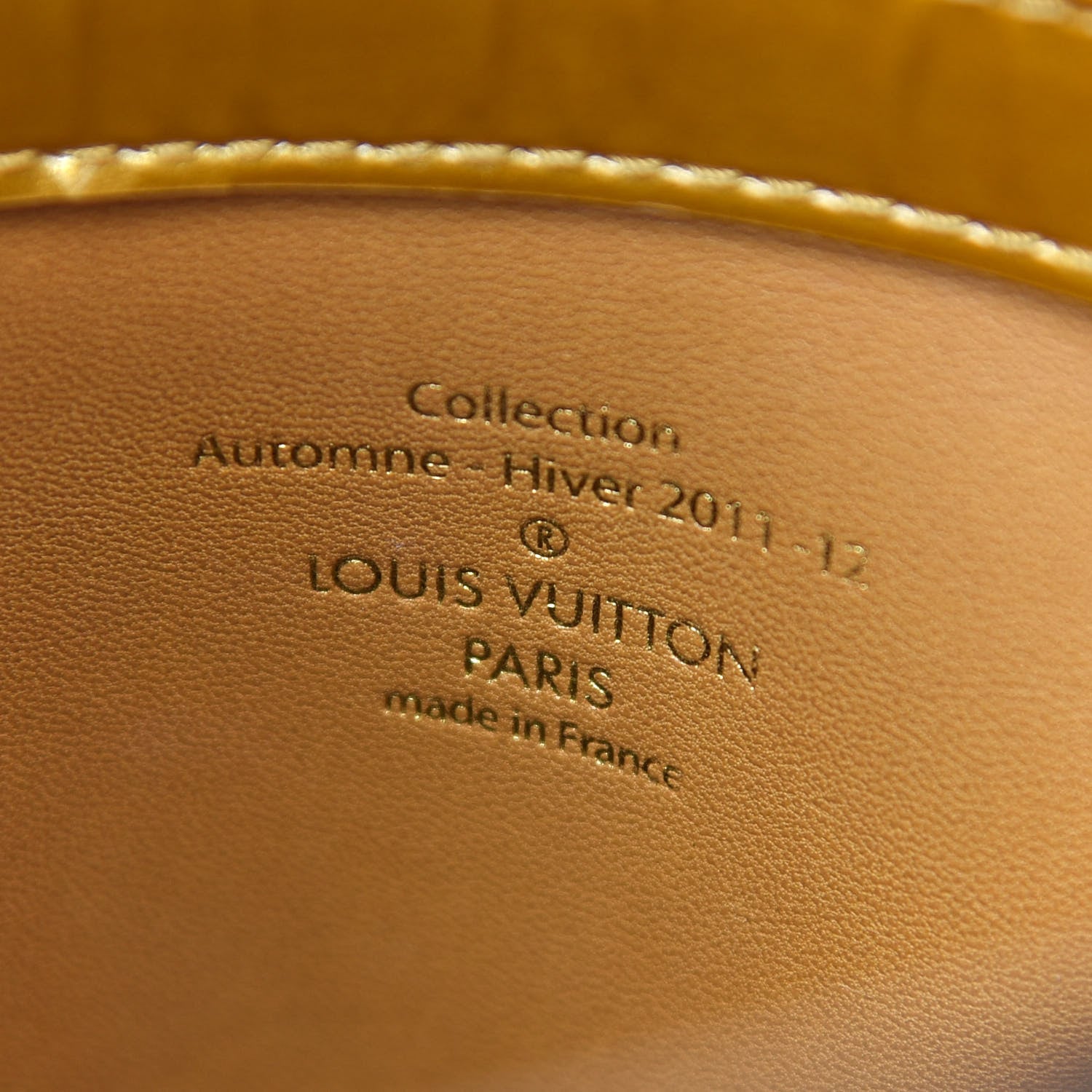 Louis Vuitton Patent Lambskin Fascination Lockit Moutarde 5 of 8