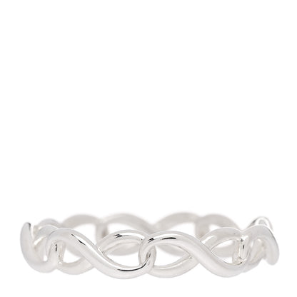 Tiffany Sterling Silver Narrow Infinity Band Ring 53 6.5 3 of 4