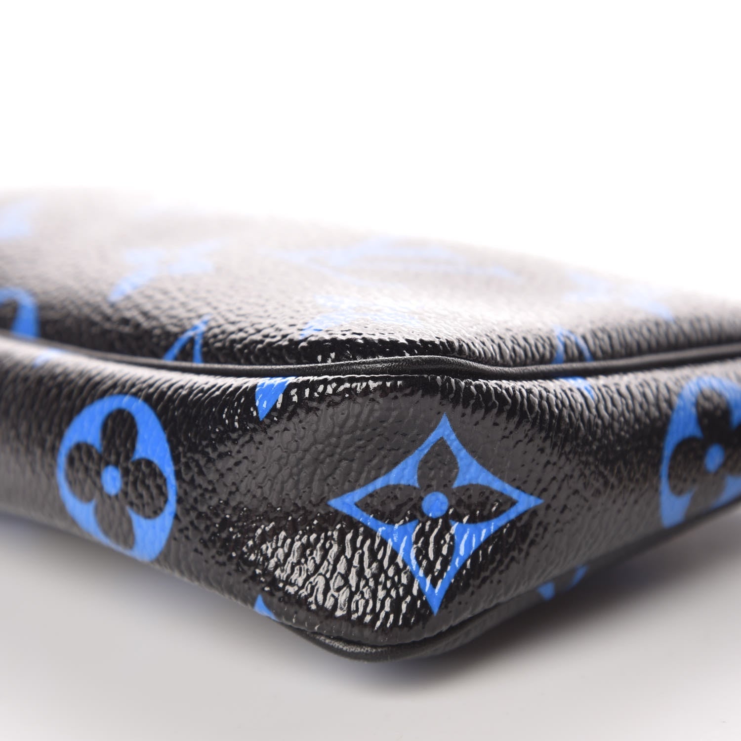Louis Vuitton Colored Monogram Mini Pochette Accessories Blue Black 9 of 9