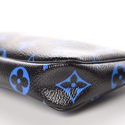 Louis Vuitton Colored Monogram Mini Pochette Accessories Blue Black 9 of 9