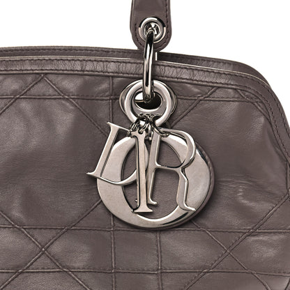 Christian Dior Lambskin Cannage Medium Granville Tote Dark Taupe 12 of 12