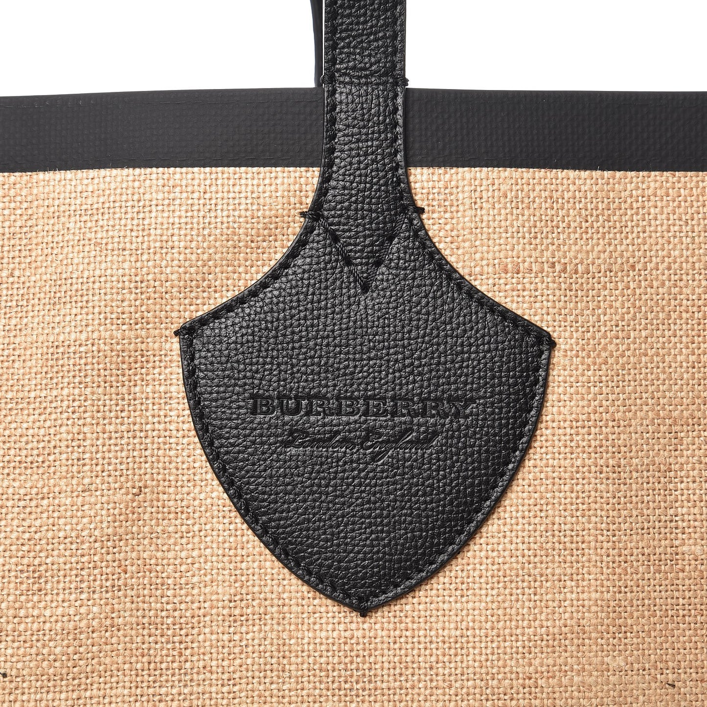 Raffia Logo Print Medium The Giant Reversible Tote Black