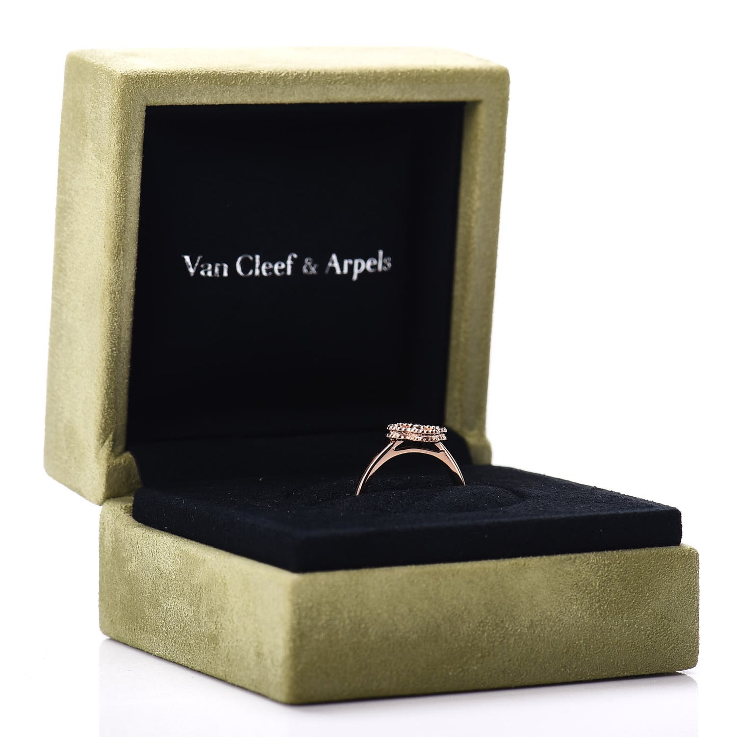 18K Rose Gold Sweet Alhambra Ring 49 4.75