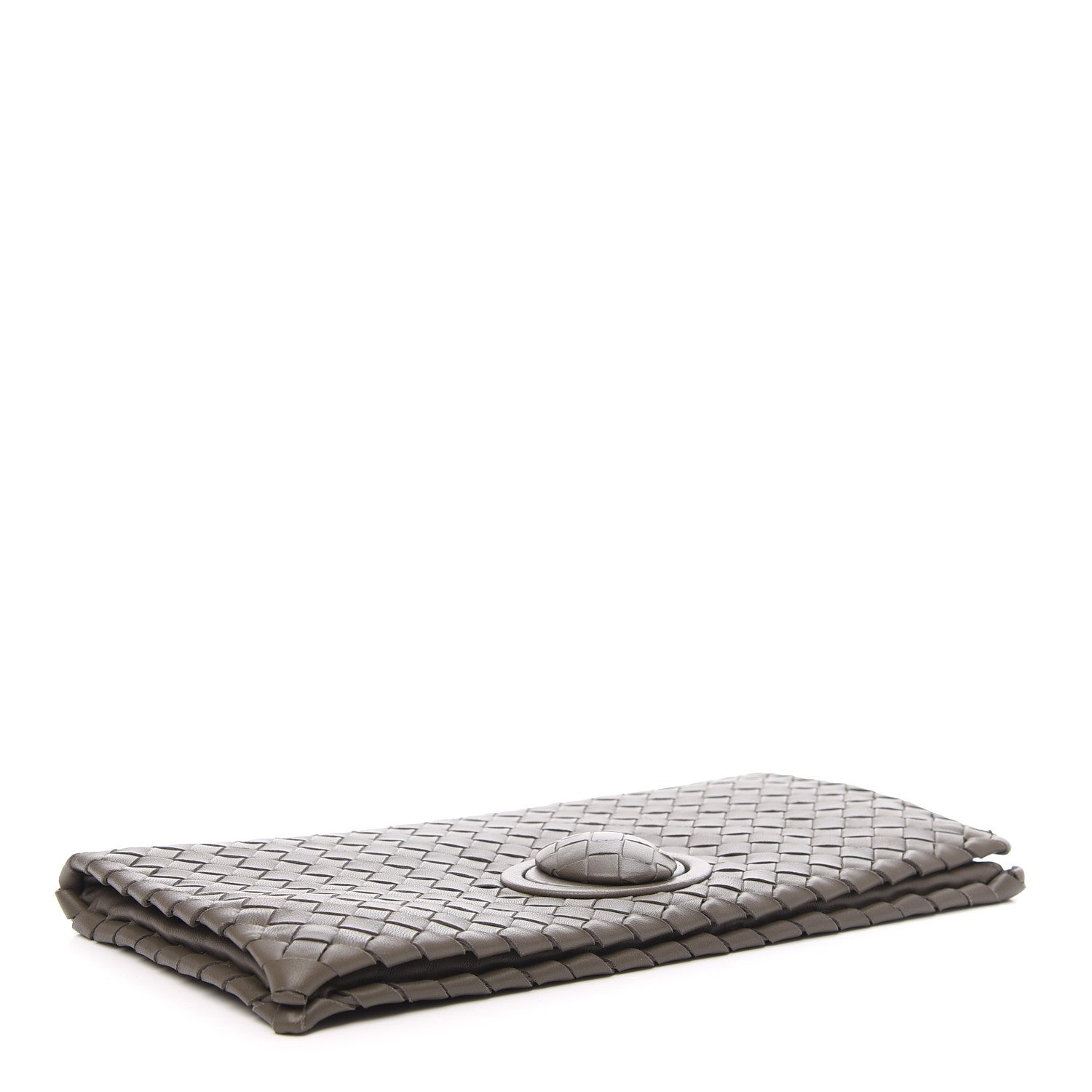 Bottega Veneta Nappa Intrecciato Turnlock Clutch New Steel 4 of 7