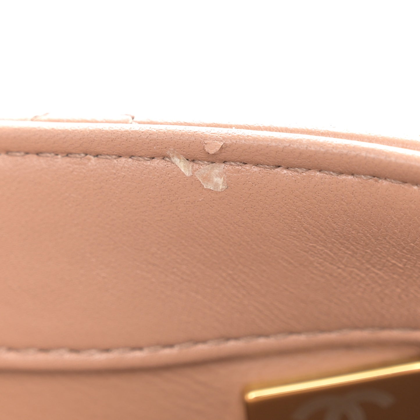 Lambskin Quilted Small Trendy CC Flap Dual Handle Bag Camel
