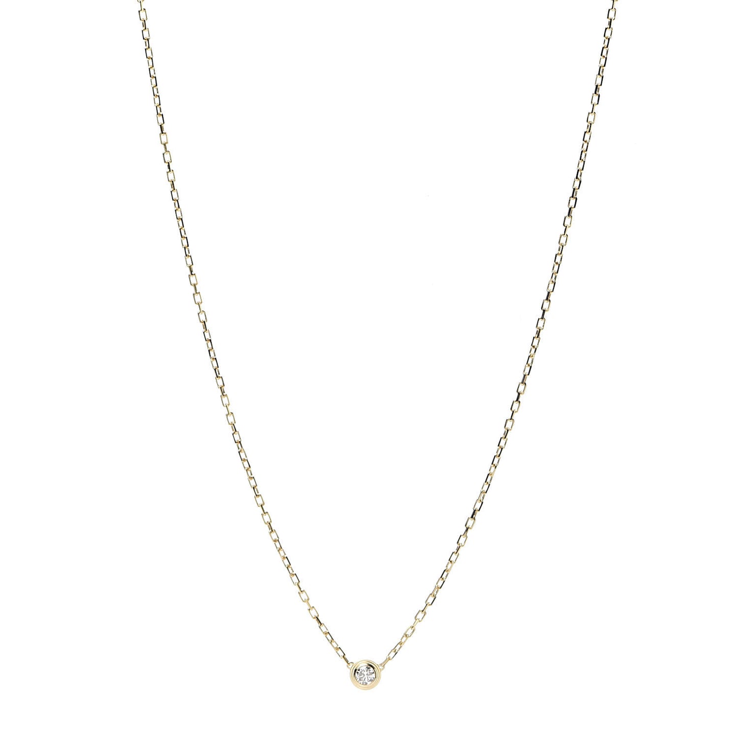 18K Yellow Gold Diamond SM D'Amour Pendant Necklace