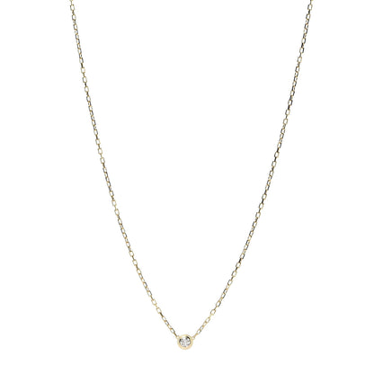 Cartier 18K Yellow Gold Diamond SM D'Amour Pendant Necklace 1 of 5