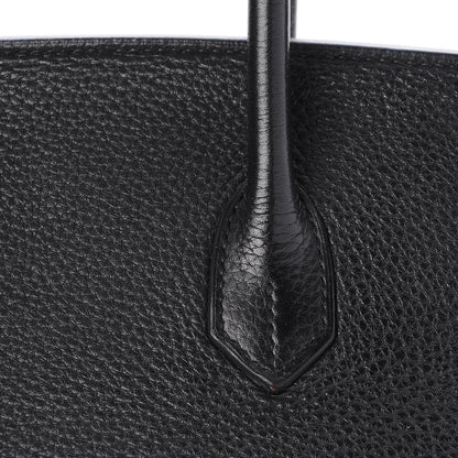 Hermes Taurillon Clemence Birkin 35 Black 31 of 32