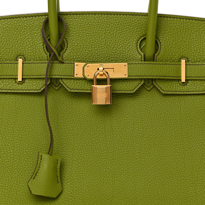 Hermes Togo Birkin 30 Vert Anis 8 of 14