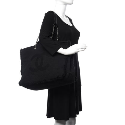 Chanel Canvas Extra Large Double Face Shopping Tote Black 2 of 10