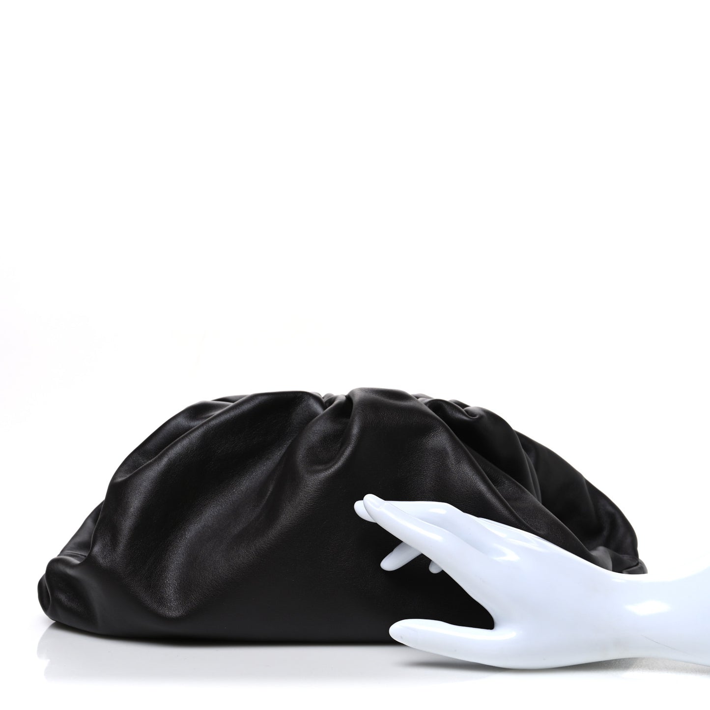 Smooth Butter Calf The Pouch Oversized Clutch Fondant