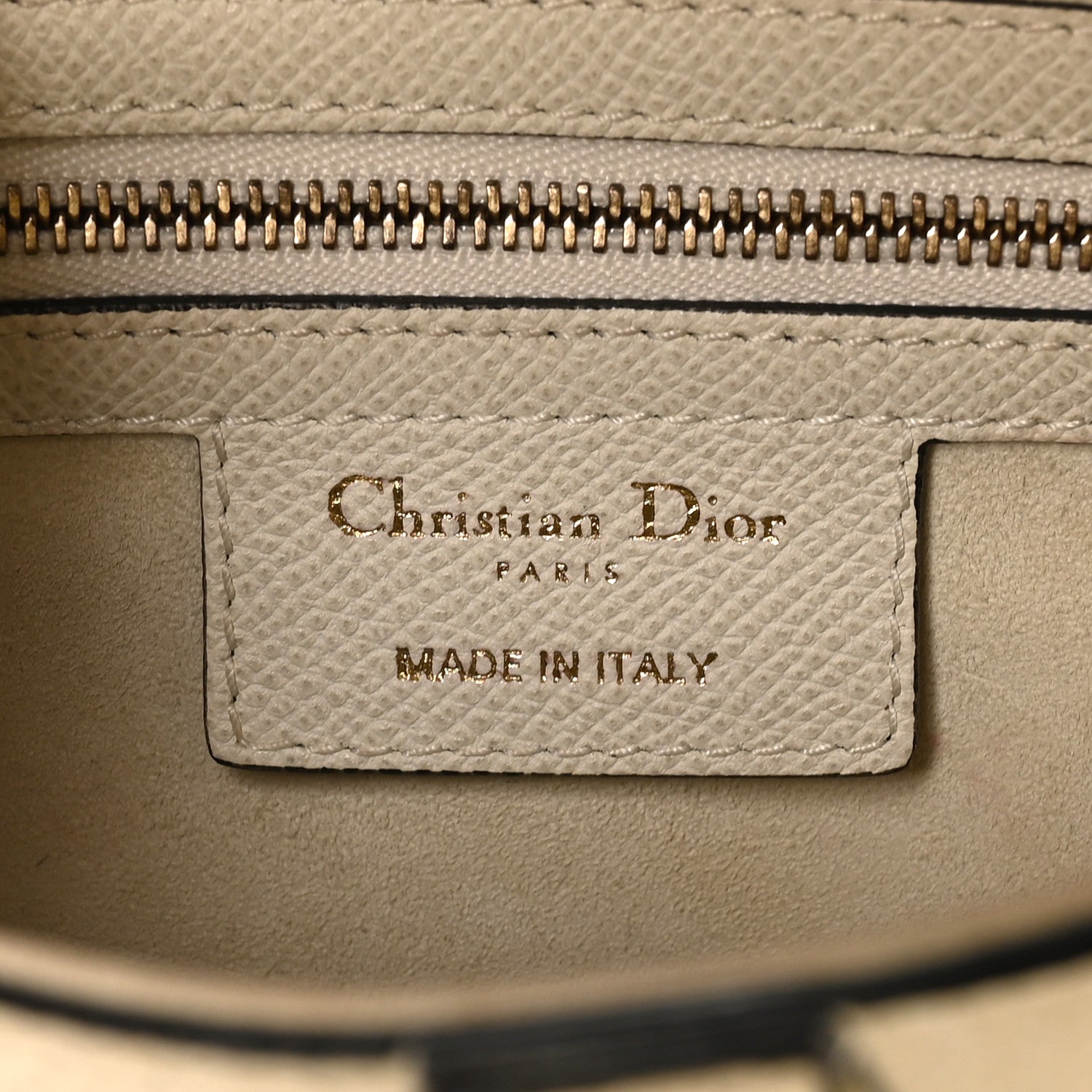 Christian Dior Grained Calfskin Saddle Bag White 6 of 10