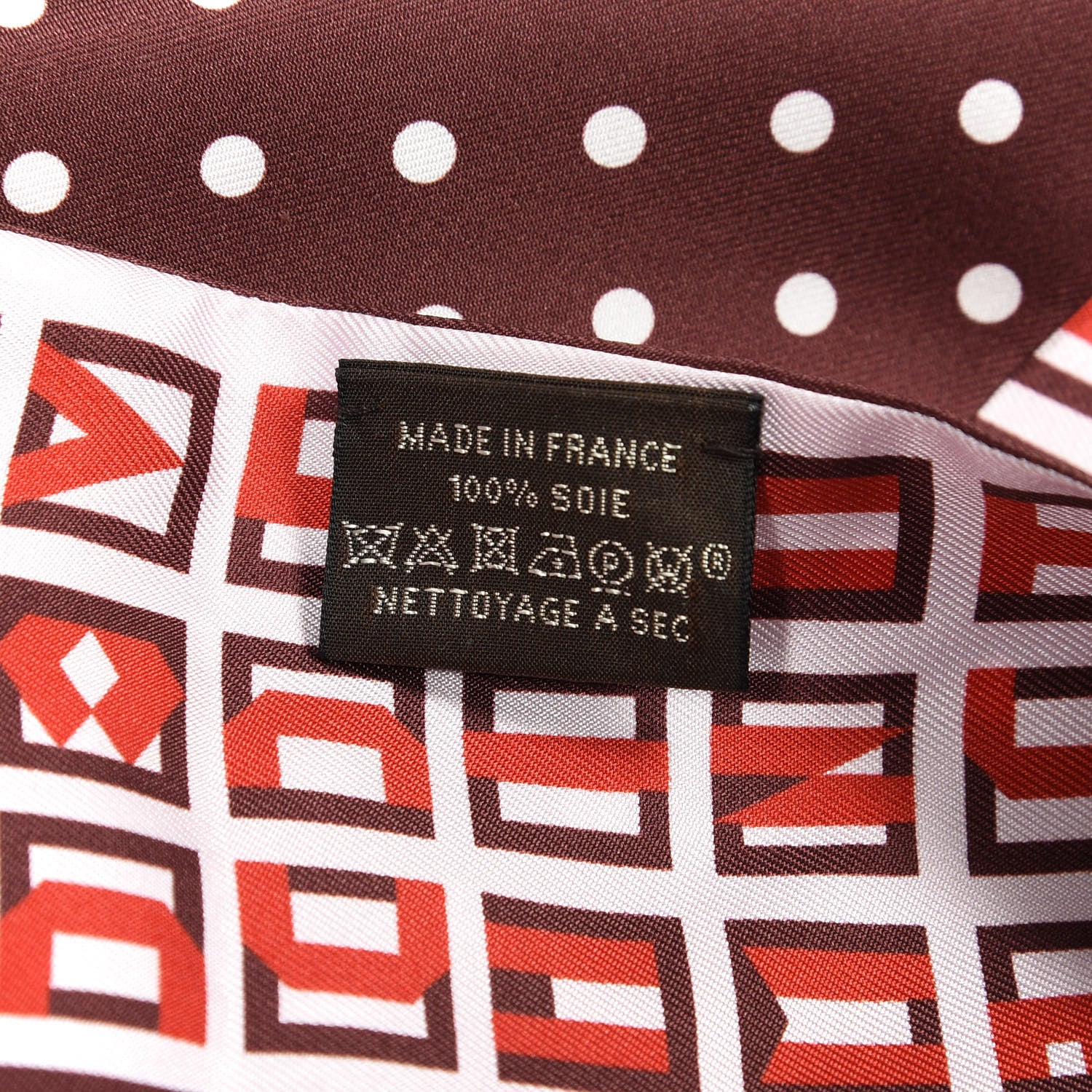 Hermes Silk Lettres Et Pois Maxi Twilly Cut 3 of 3