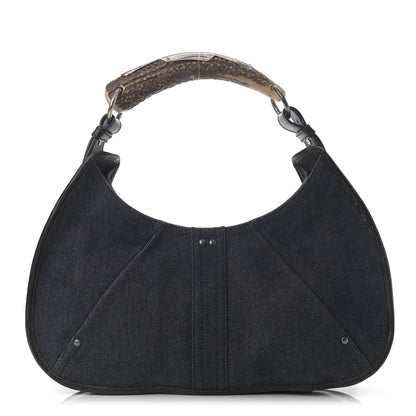 Saint Laurent Denim Mombasa Hobo 1 of 9