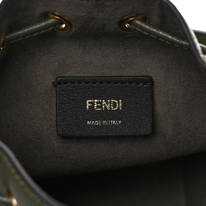 Fendi Vitello Cruise F is Fendi Mini Mon Tresor Bucket Bag Asparago 6 of 9