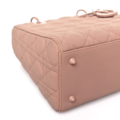 Christian Dior Ultra Matte Calfskin Cannage Medium Lady Dior Beige 8 of 11