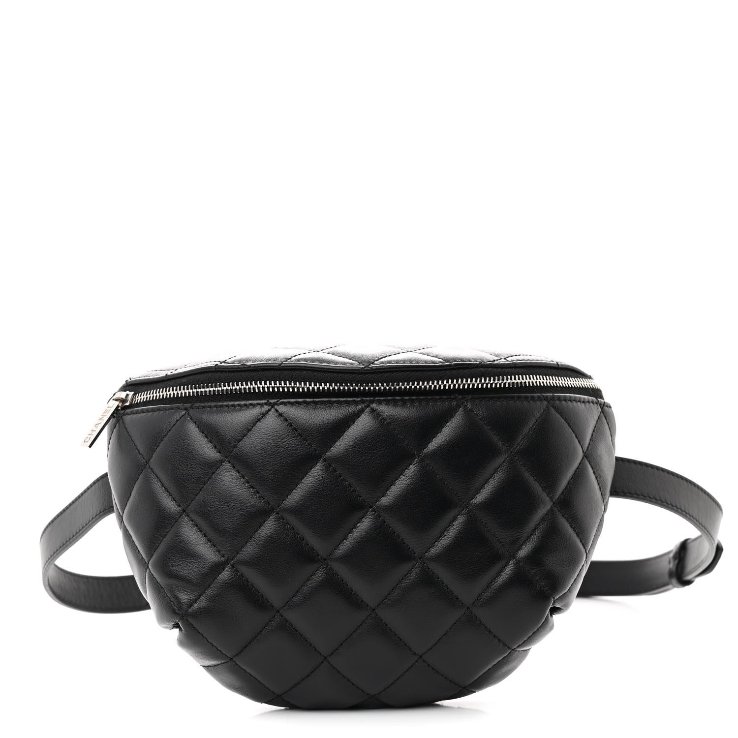 Chanel Calfskin Quilted Waist Belt Bag Black 1 of 11