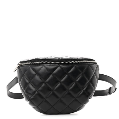 Chanel Calfskin Quilted Waist Belt Bag Black 1 of 11