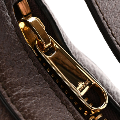 Gucci GG Supreme Monogram Textured Calfskin Web Mini Ophidia Half Moon Hobo Beige Ebony New Acero 12 of 12