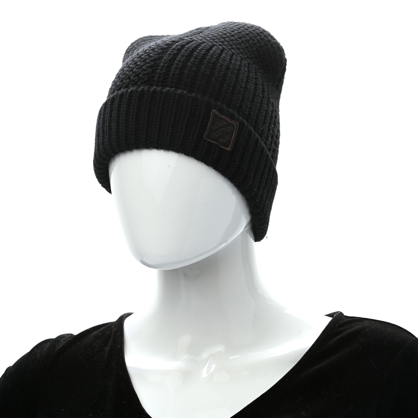 Wool Beanie Hat Black