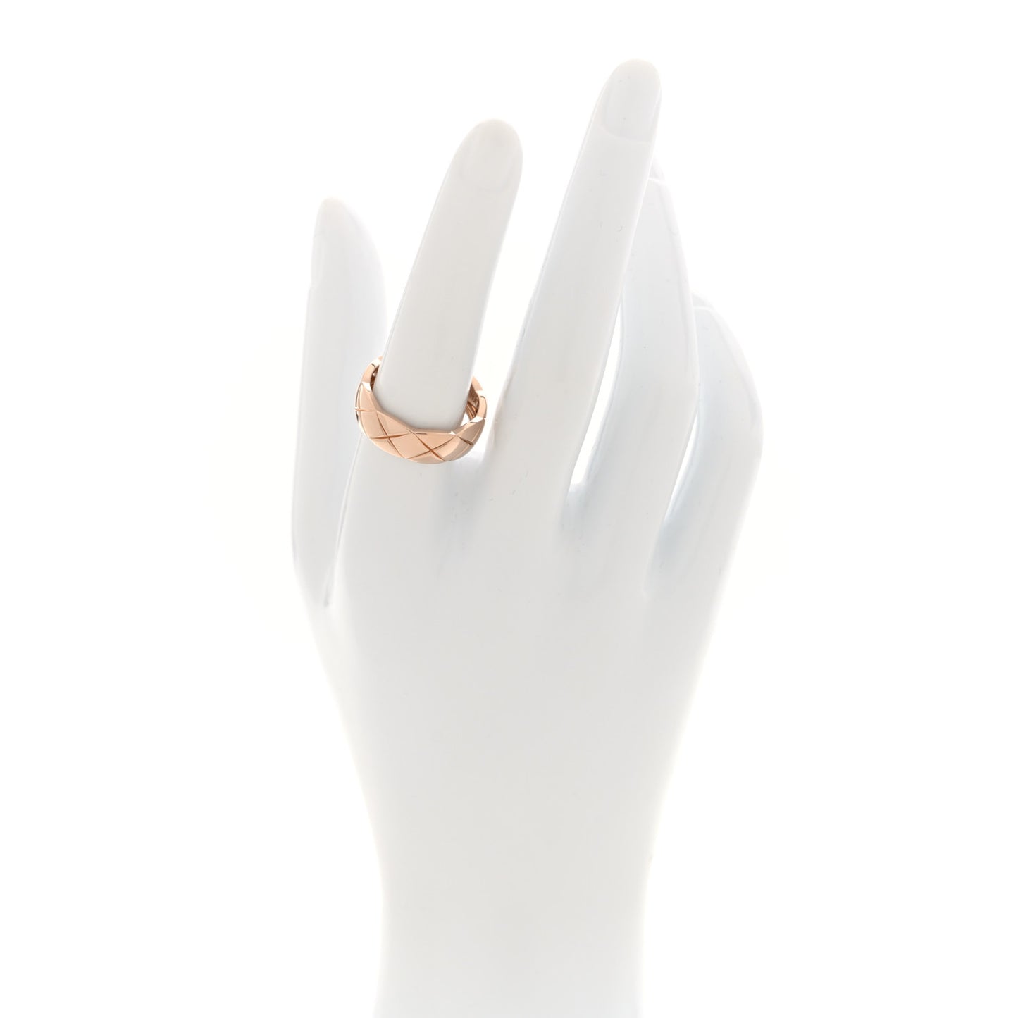 18K Beige Gold Small Coco Crush Ring 56 7.5
