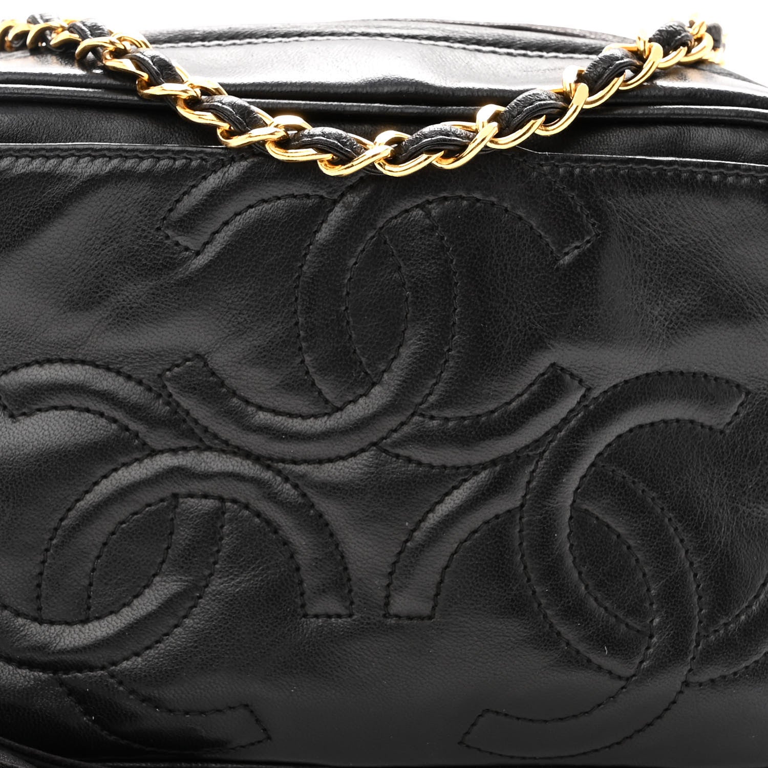 Chanel Lambskin CC Tassel Camera Case Black 9 of 11