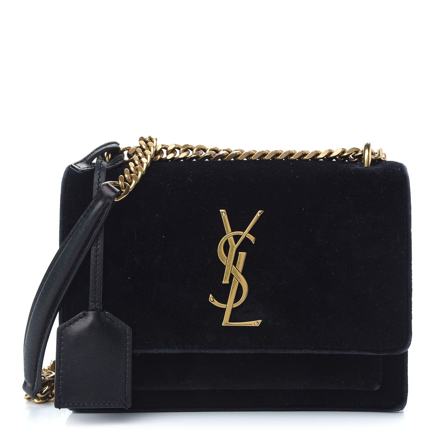Velvet Small Monogram Sunset Black