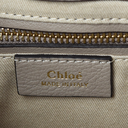 Chloe Suede Calfskin Small Faye Backpack Motty Grey 8 of 9