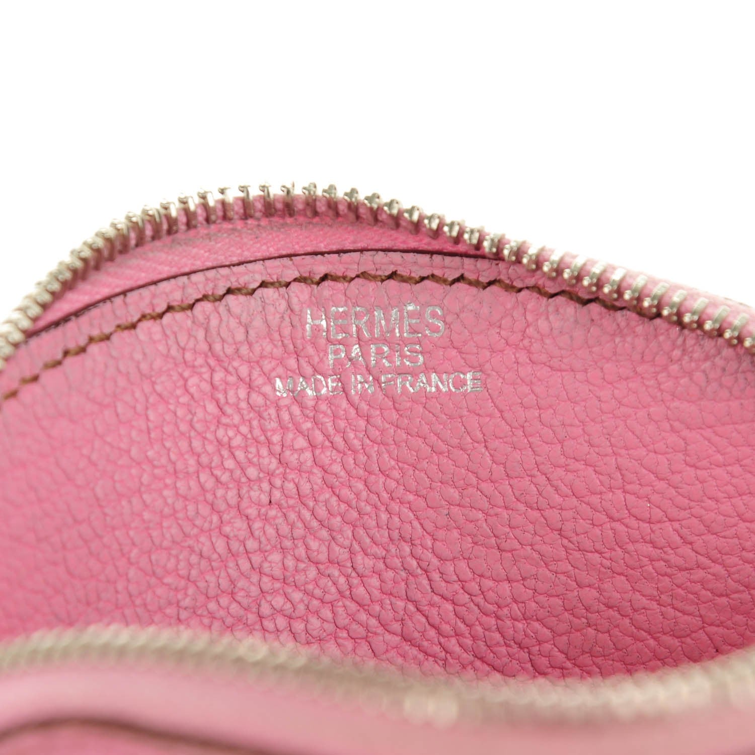 Hermes Chevre Mysore Evelyne Coin Purse Pink 8 of 9