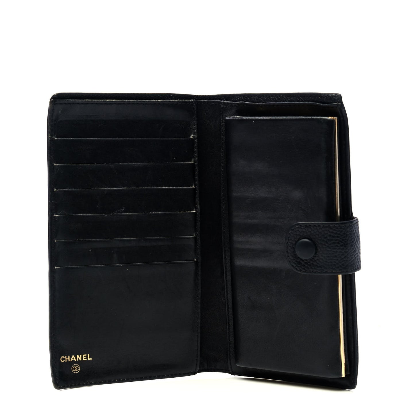 Caviar Timeless CC French Wallet Black