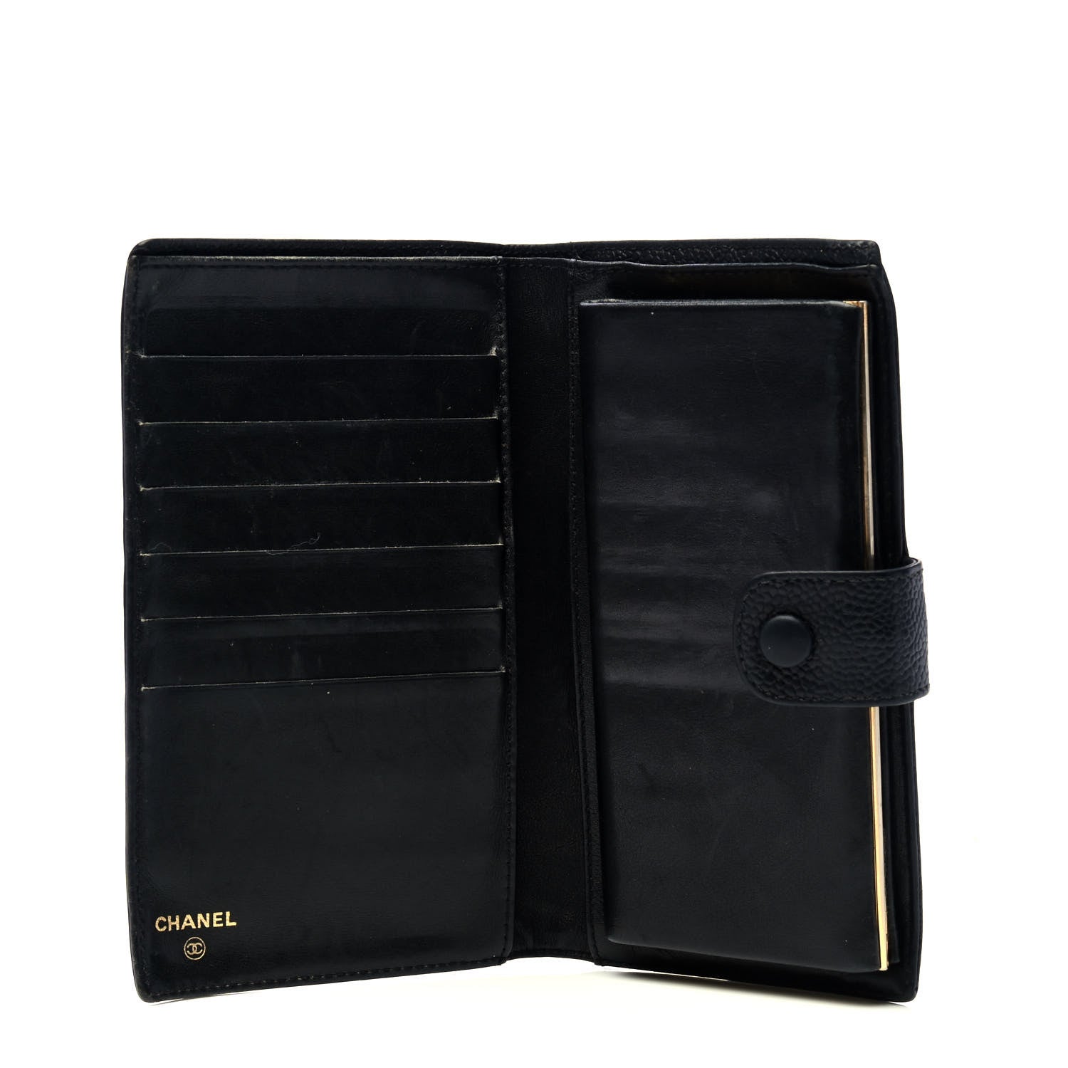 Chanel Caviar Timeless CC French Wallet Black 3 of 6