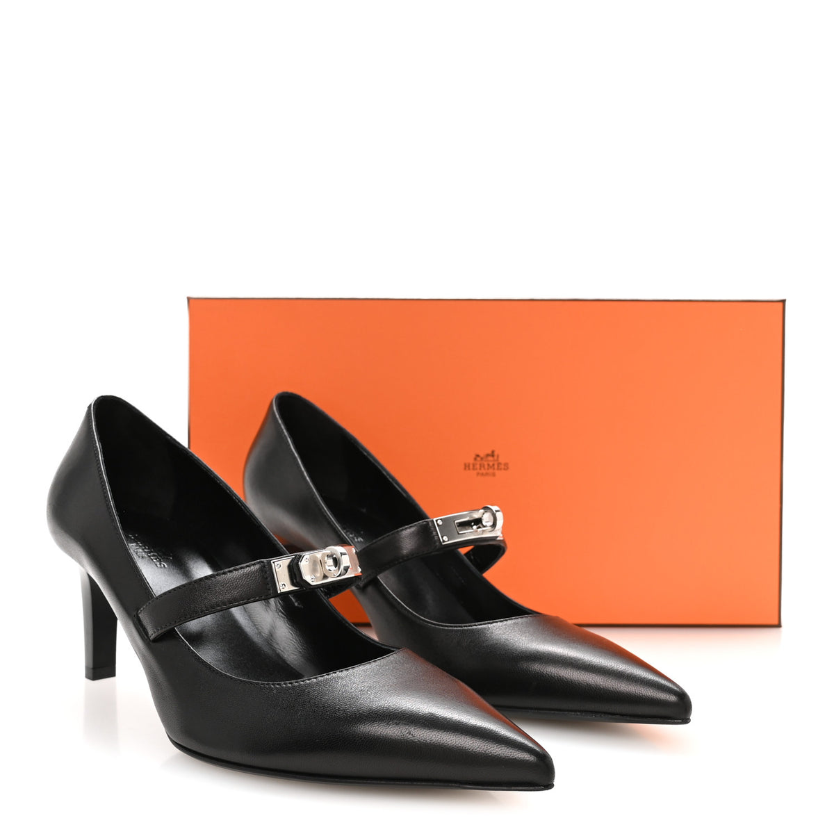 Hermes Nappa Kiara 60 Pumps 40.5 Black 8 of 8