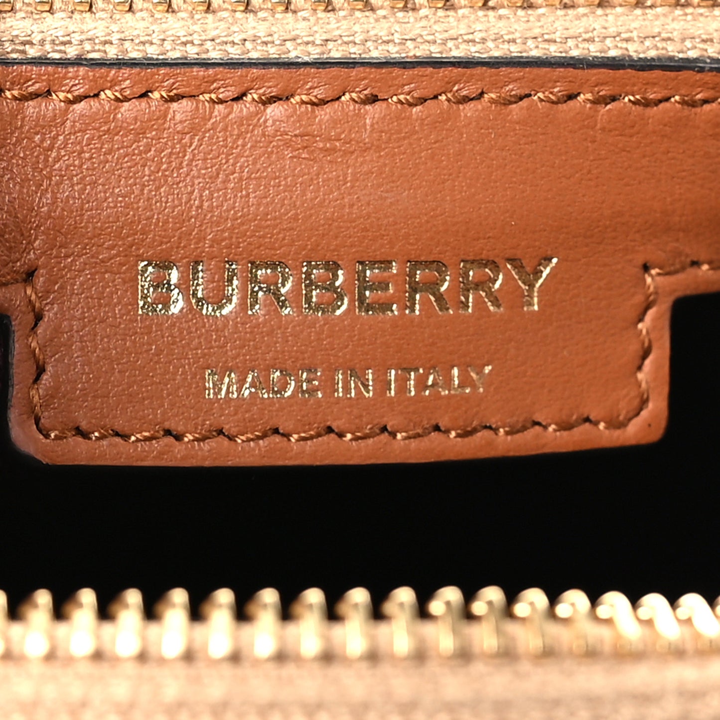 Check Mini Bowling Bag Brown