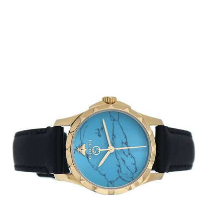 Gucci Stainless Steel Calfskin 27mm G-Timeless Quartz Watch Turquoise 2 of 5