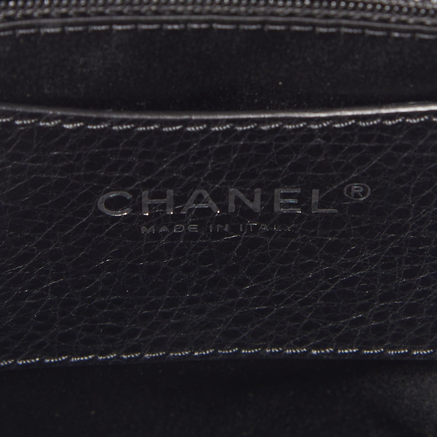Glazed Calfskin Large On The Road Tote Black