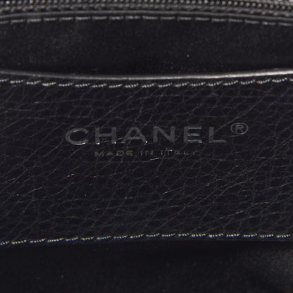 Chanel Glazed Calfskin Large On The Road Tote Black 8 of 9
