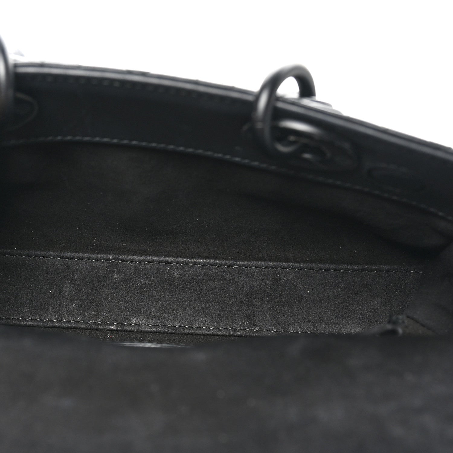 Christian Dior Ultra Matte Calfskin Cannage Medium Lady D-Joy Black 5 of 9