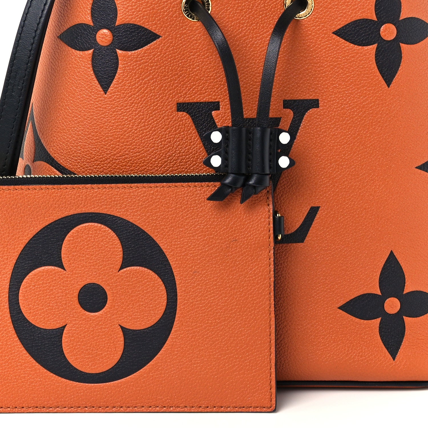Louis Vuitton Empreinte Monogram Giant Crafty Neonoe MM Caramel Black 8 of 10
