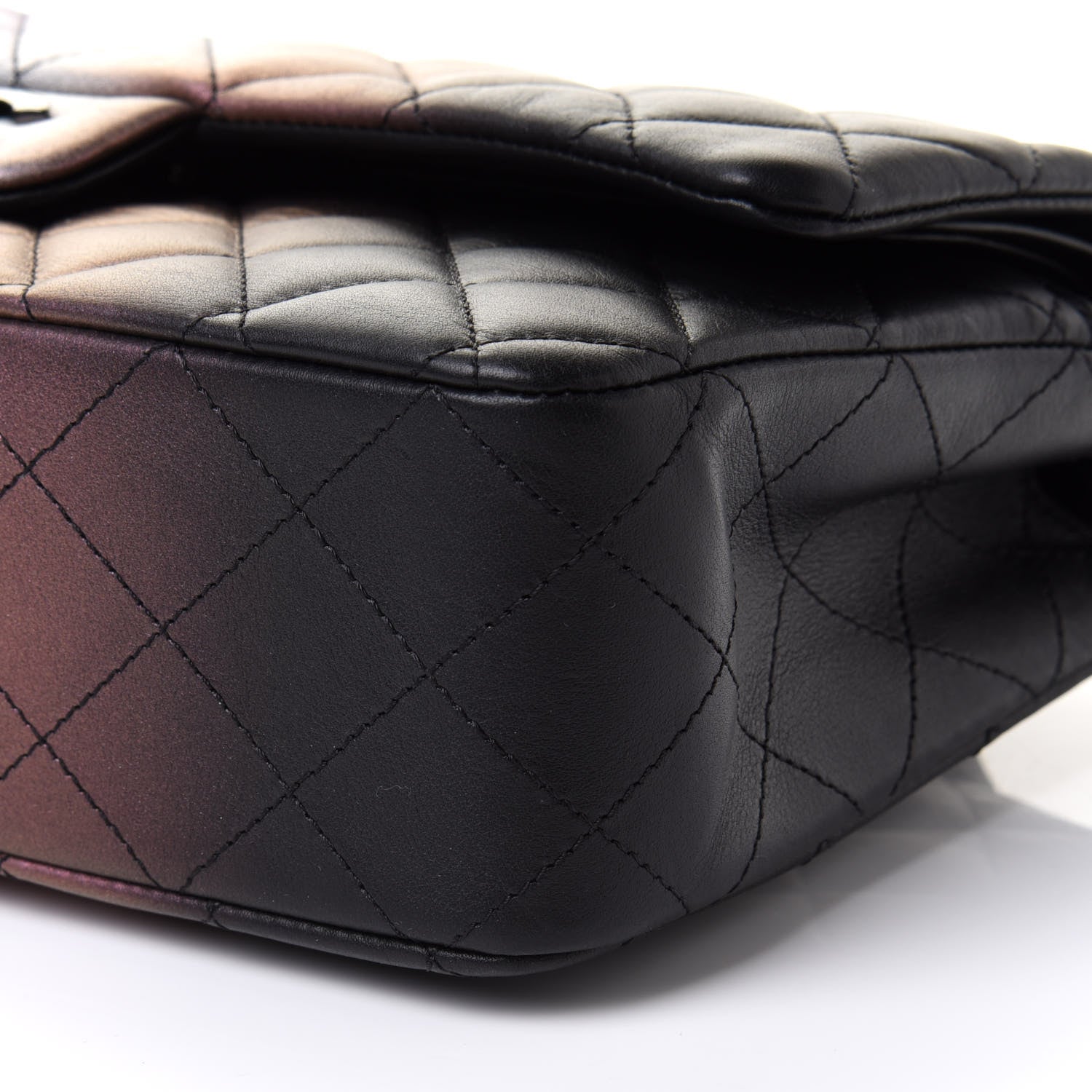 Chanel Calfskin Quilted Ombre Medium Double Flap Black 10 of 10