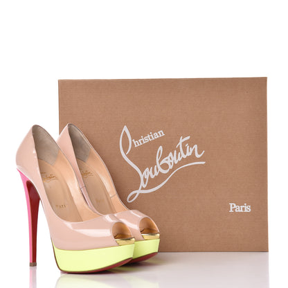 Christian Louboutin Patent Lady Peep 150 Pumps 36 Ballerina 17 of 17